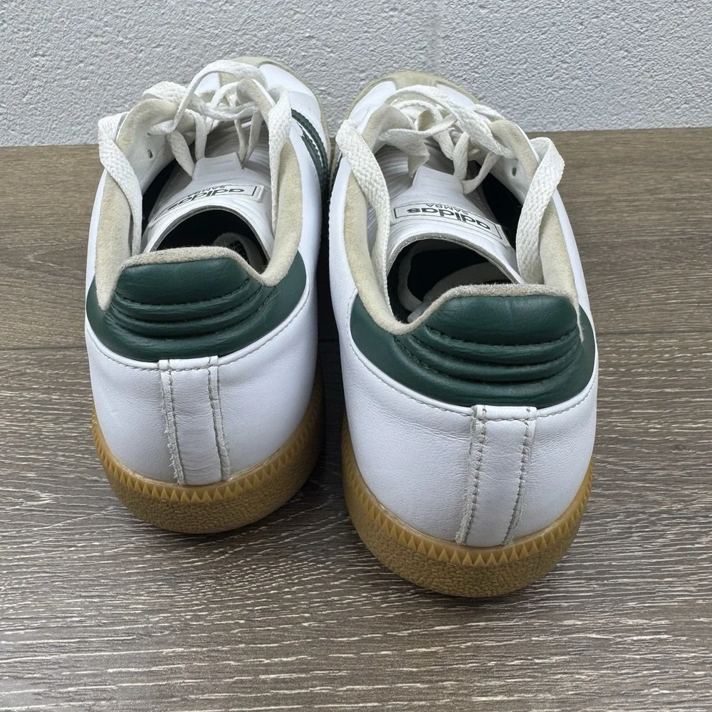 Adidas‎ Samba Golf Shoes Spikeless White Green Gum4 JH6151 Sz 10.5